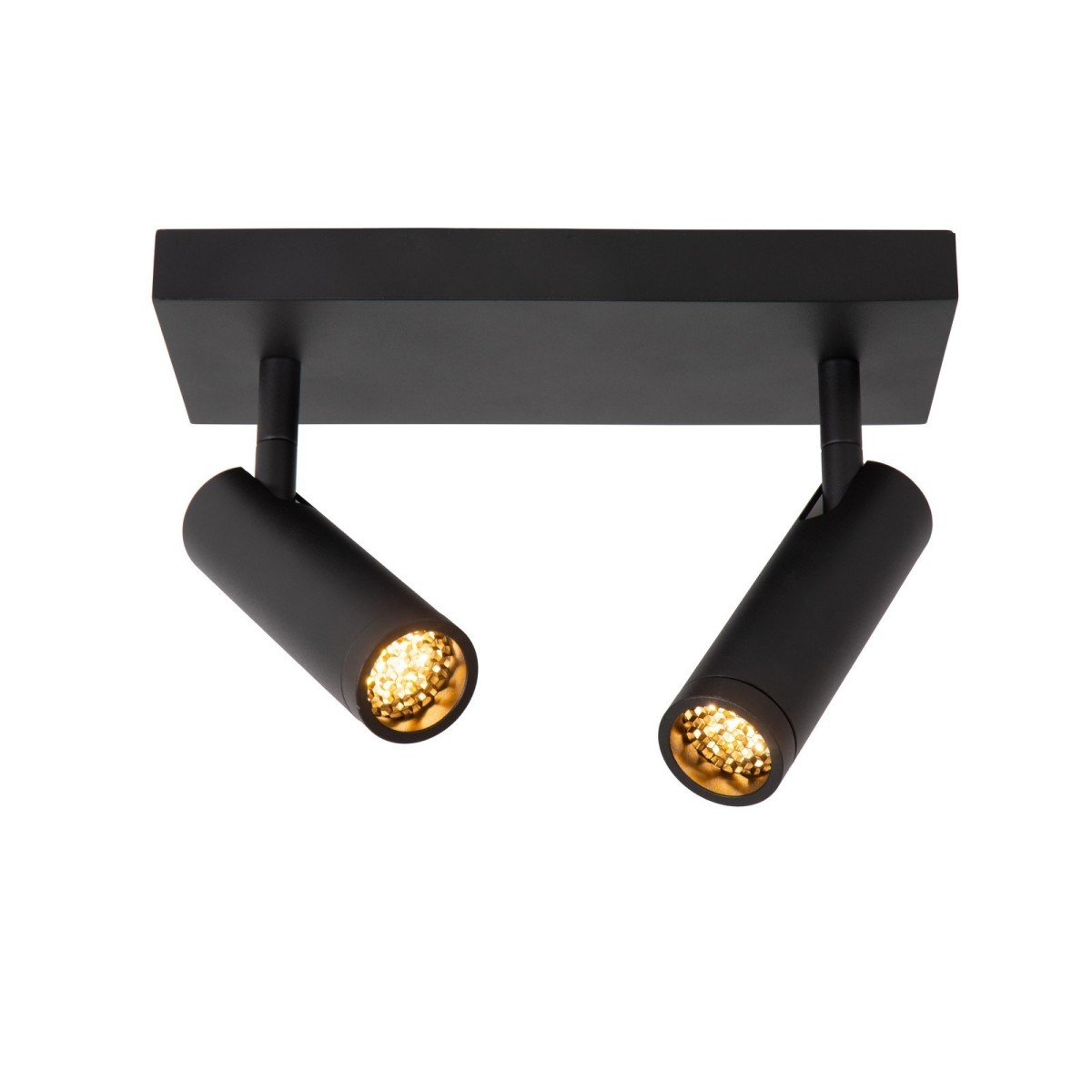 Lucide 22974/02/30 GRADO - Reflektor sufitowy - 2xGU10 (MR11) - Czarny