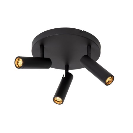 Lucide 22974/13/30 GRADO - Reflektor sufitowy - 25 cm - 3xGU10 (MR11) - Czarny