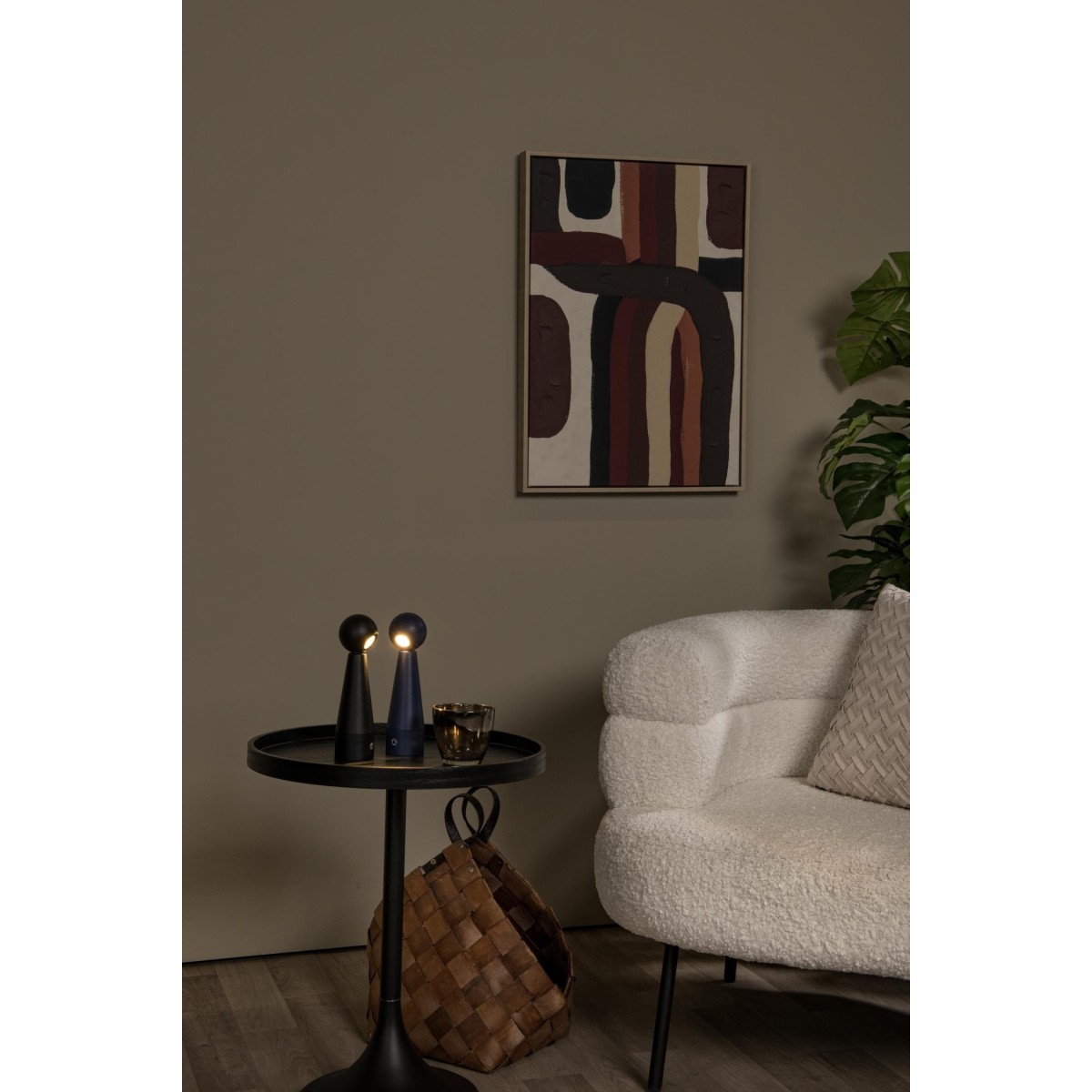 Lucide 33500/03/35 IPSOS - Lampa stołowa akumulatorowa - Akumulator - LED Dim. - 1x3W 2700K - Niebieski