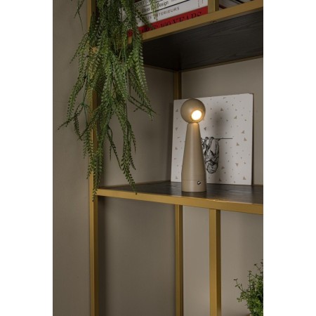 Lucide 33500/03/41 IPSOS - Lampa stołowa akumulatorowa - Akumulator - Ściemniacz LED - 1x3W 2700K - Taupe