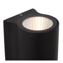 Lucide 33801/11/30 AKRA - Kinkiet do wewnątrz i na zewnątrz - LED - 2x6.5W 2700K - IP54 - Czarny