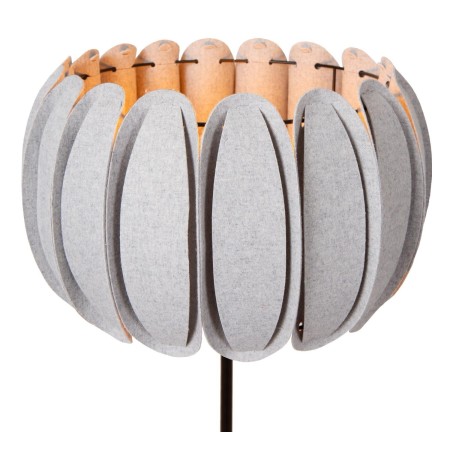 Lucide 34745/81/36 SPENCER - Lampa podłogowa - 40 cm - 1xE27 - Szara