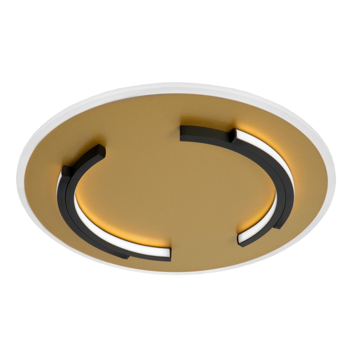 Lucide 44113/30/02 ANDREAS - Lampa sufitowa wpuszczana - 39.6 cm - LED - 1x30W 2700K - Matowe złoto - Mosiądz