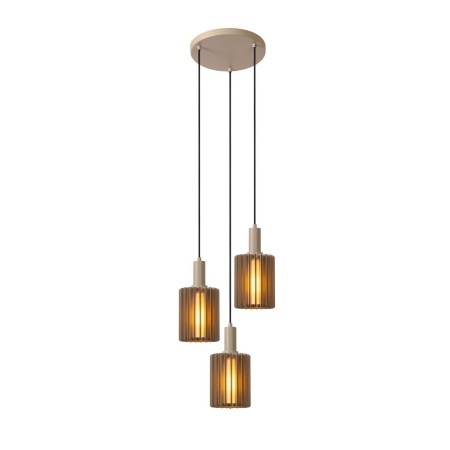 Lucide 45410/13/41 LAMBRES - Lampa wisząca - 3xE27 - Taupe