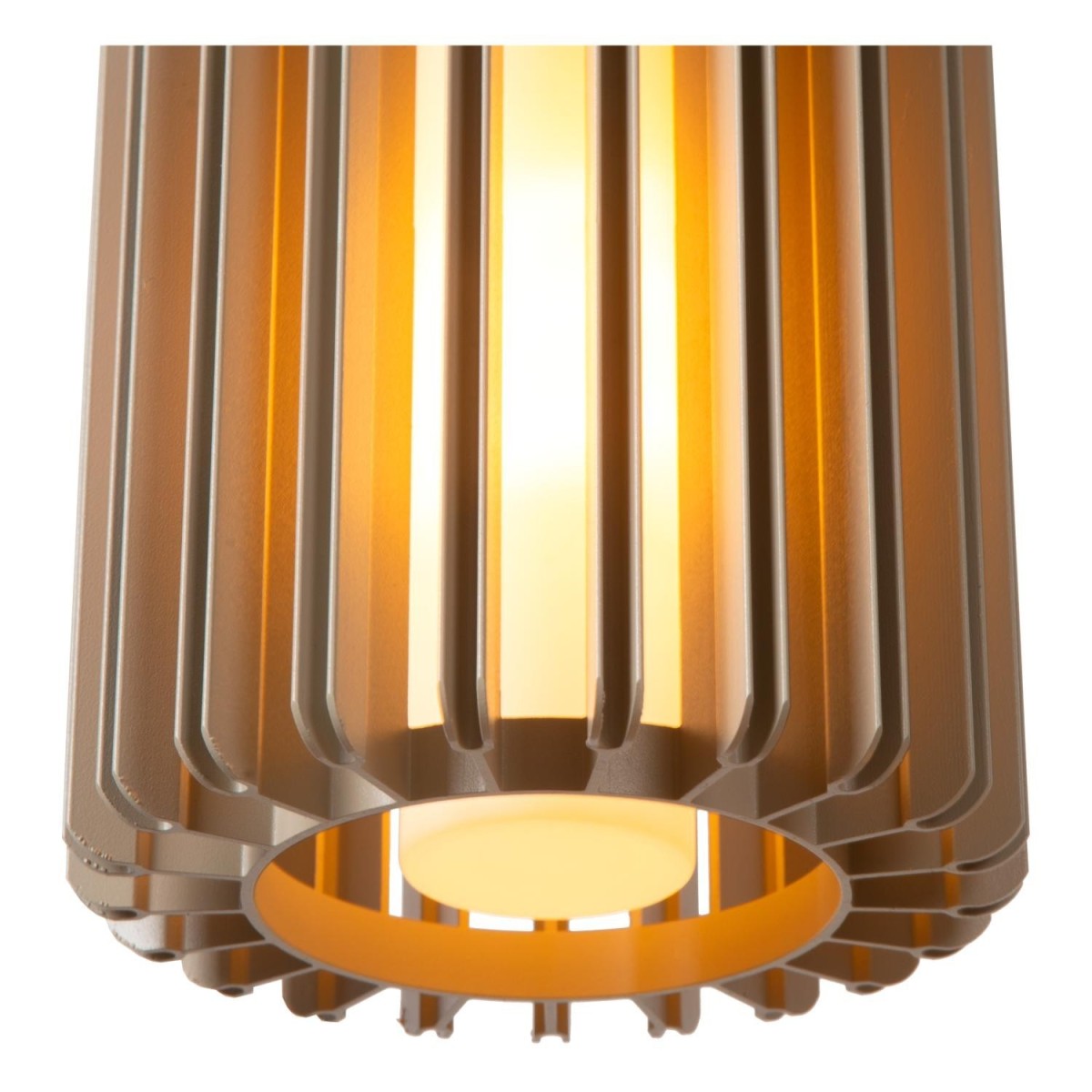 Lucide 45410/15/41 LAMBRES - Lampa wisząca - 15 cm - 1xE27 - Taupe