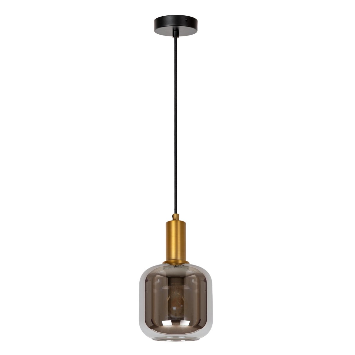 Lucide 45494/16/65 JOANET - Lampa wisząca - 16 cm - 1xE27 - Szary dymny