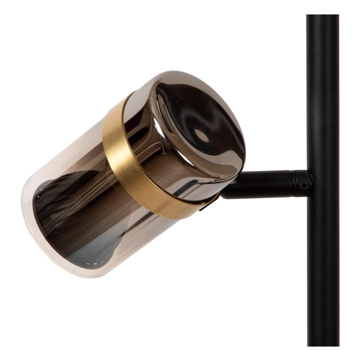 Lucide 57700/03/65 UPTON - Lampa podłogowa - 3xGU10 - Szary dymny