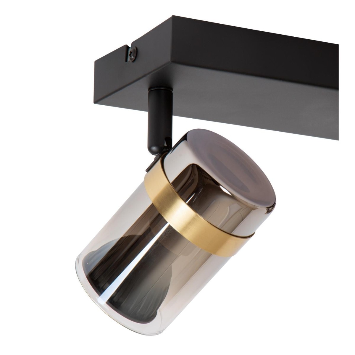 Lucide 57900/02/65 UPTON - Reflektor sufitowy - 2xGU10 - Szary dymny