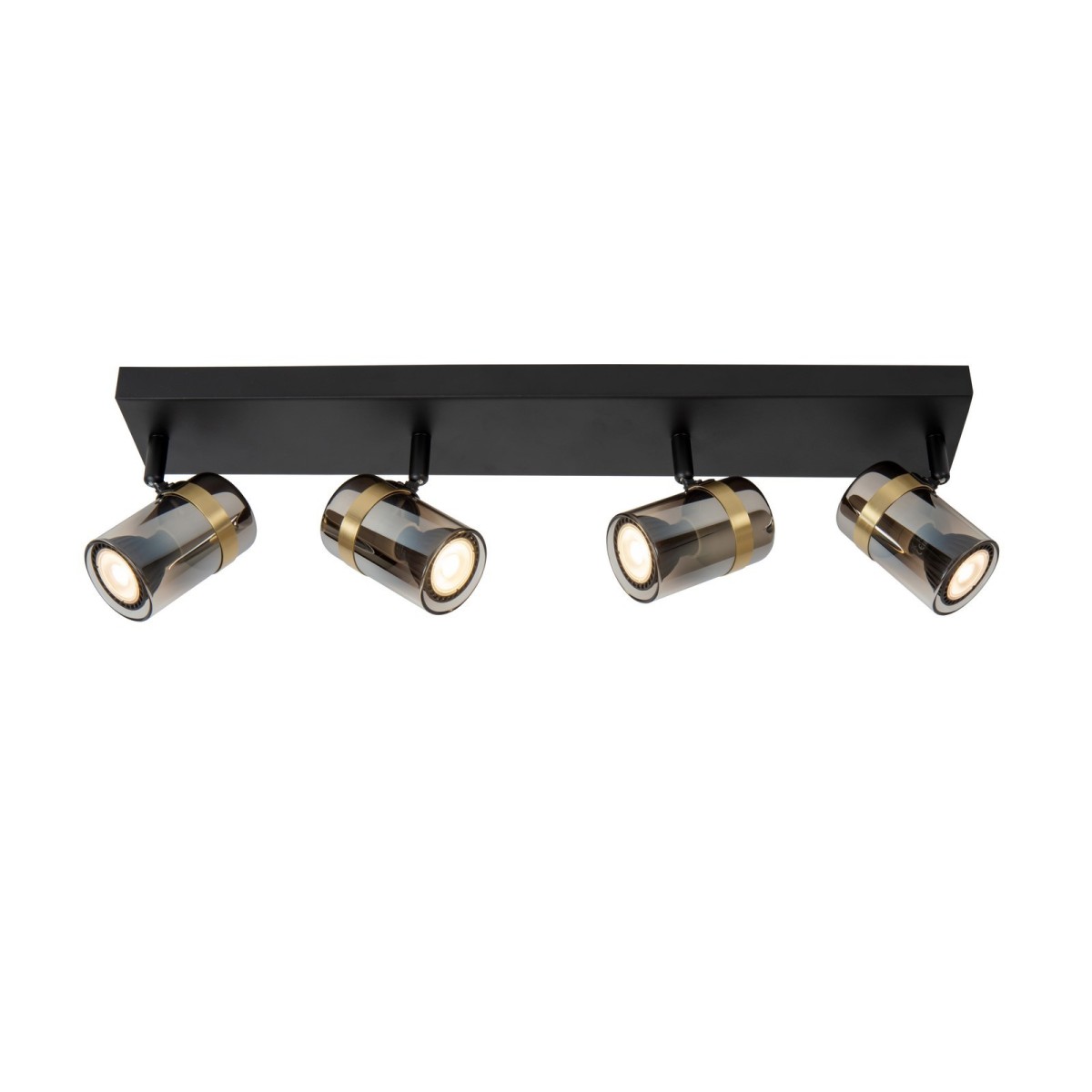 Lucide 57900/04/65 UPTON - Reflektor sufitowy - 4xGU10 - Szary dymny