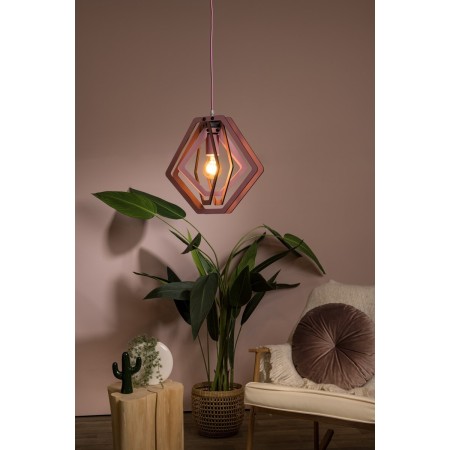 Lucide 77489/01/66 MAURO - Lampa wisząca Children - 1xE27 - Różowa