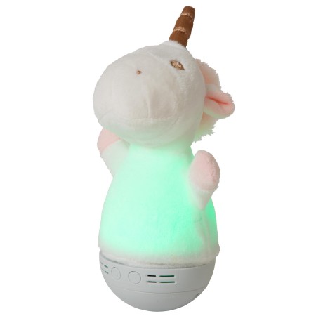 Lucide 77500/01/31 DOLLY - Lampa stołowa dziecięca - Baterie - LED - 1x3W 2700K - Z funkcją muzyki - Biała