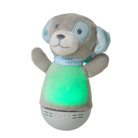 Lucide 77500/01/36 DOLLY - Lampa stołowa dziecięca - Baterie - LED - 1x3W 2700K - Z funkcją muzyki - Szara