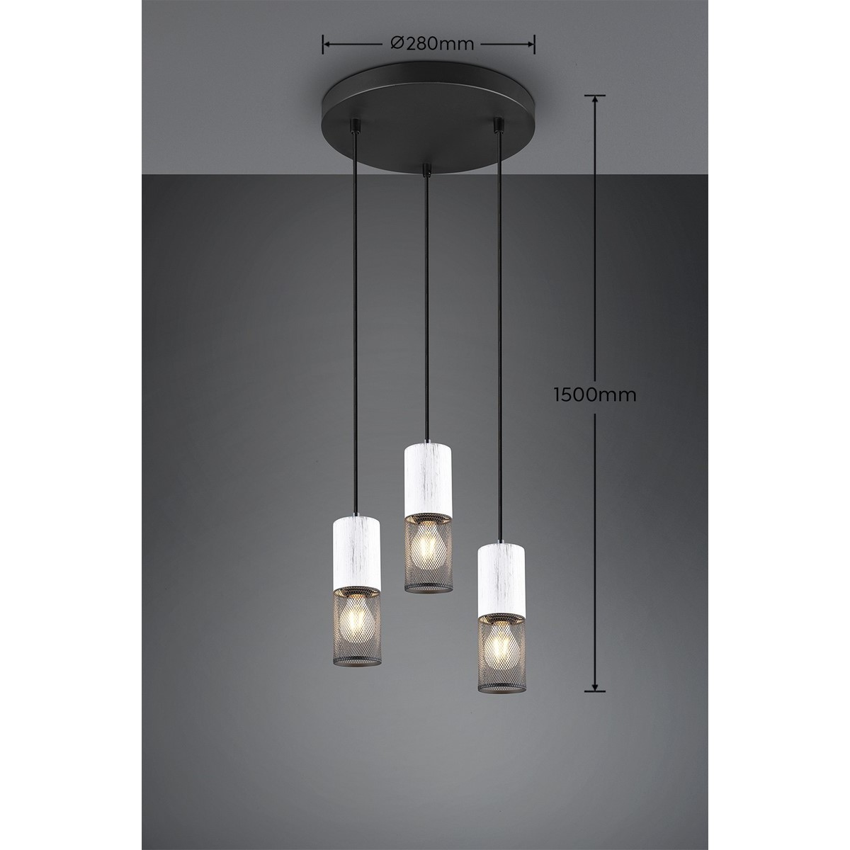 zjawiskowa lampa wisząca Trio TOSH T304330334 z kategorii NOWOCZESNE