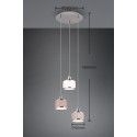 Nowoczesna lampa wisząca Trio KAPRUN 311630306
