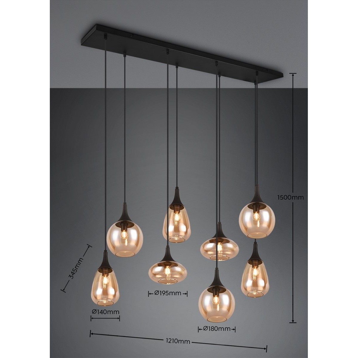 Nowoczesna lampa wisząca Trio LUMINA 317000813