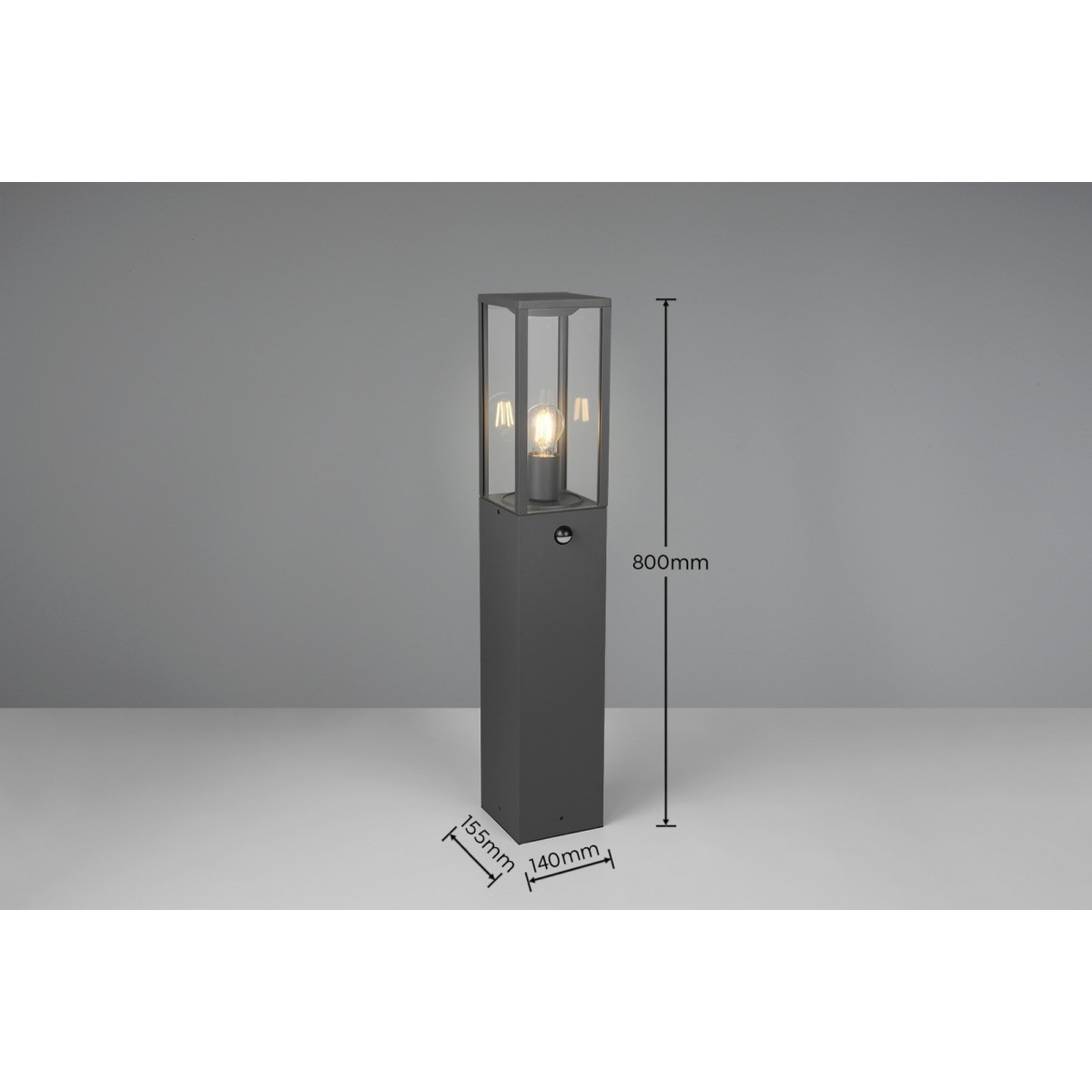 Lampa ogrodowa Trio GARONNE - CZUJNIK RUCHU 401869142