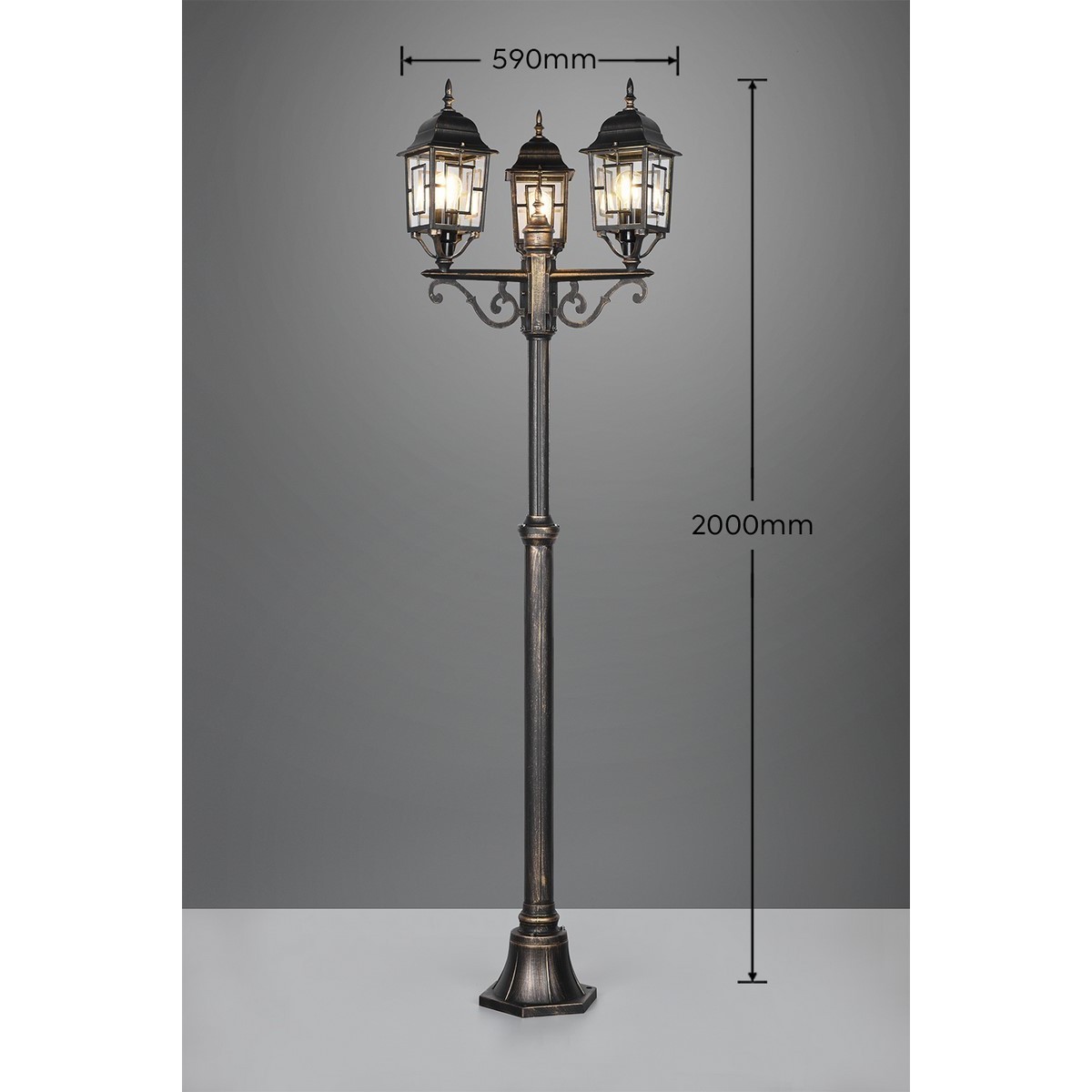 Lampa ogrodowa Trio VOLTURNO 405960328