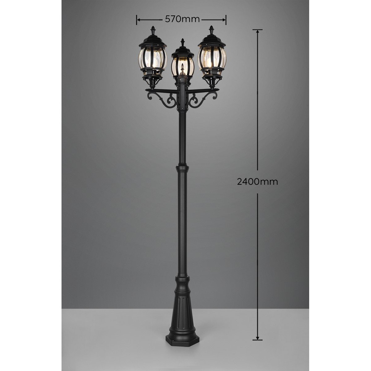 Lampa ogrodowa Trio ELVO 406960332