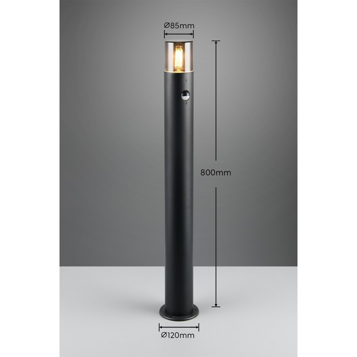 Lampa ogrodowa Trio HOOSIC - CZUJNIK RUCHU 422260132