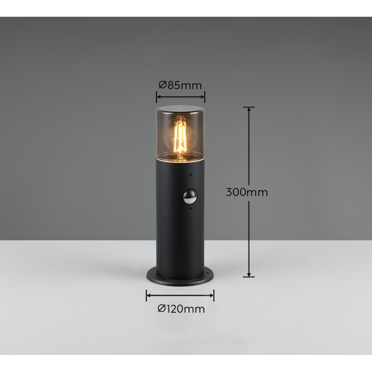 Lampa ogrodowa Trio HOOSIC - CZUJNIK RUCHU 522260132