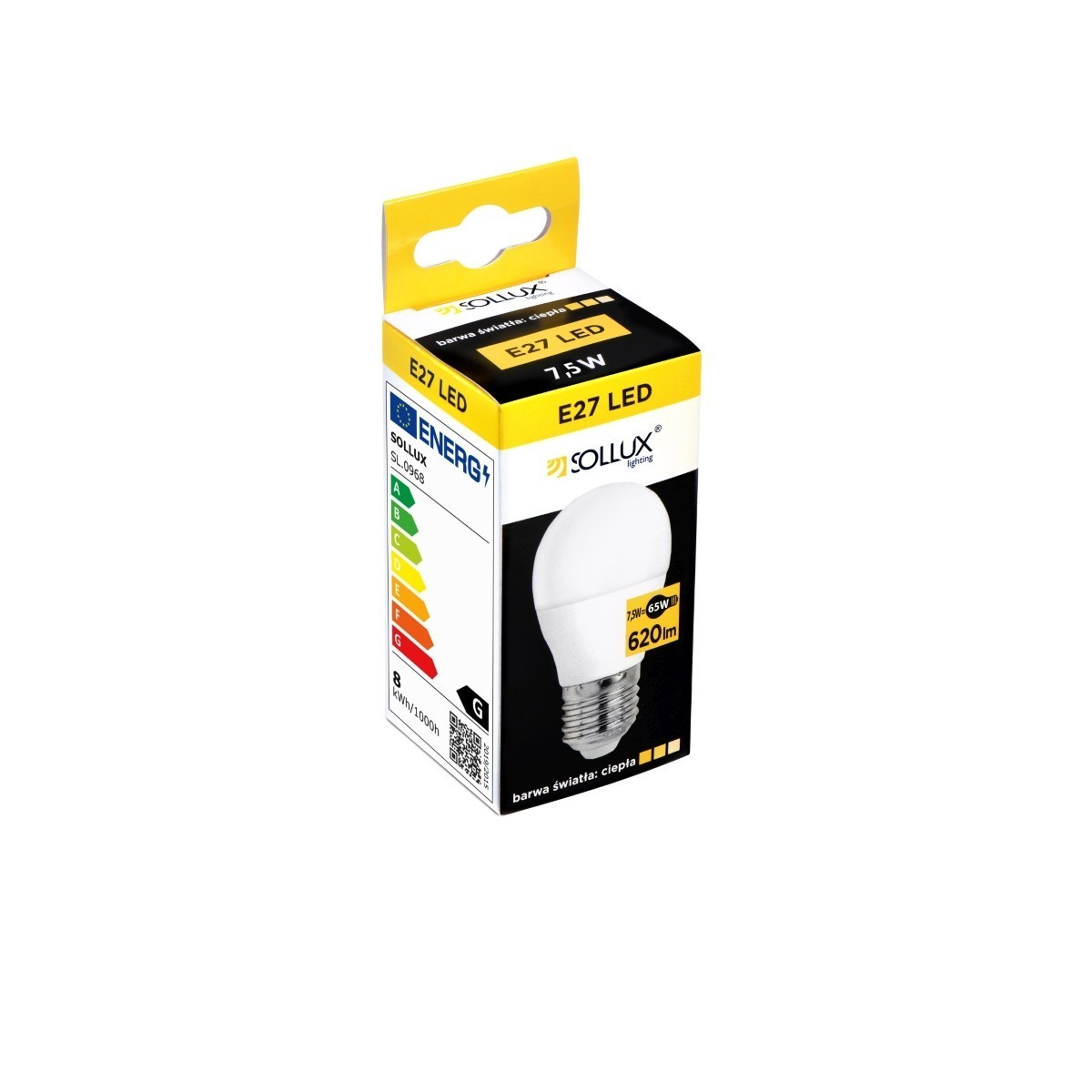 Żarówka LED E27 3000K 7.5W 620lm