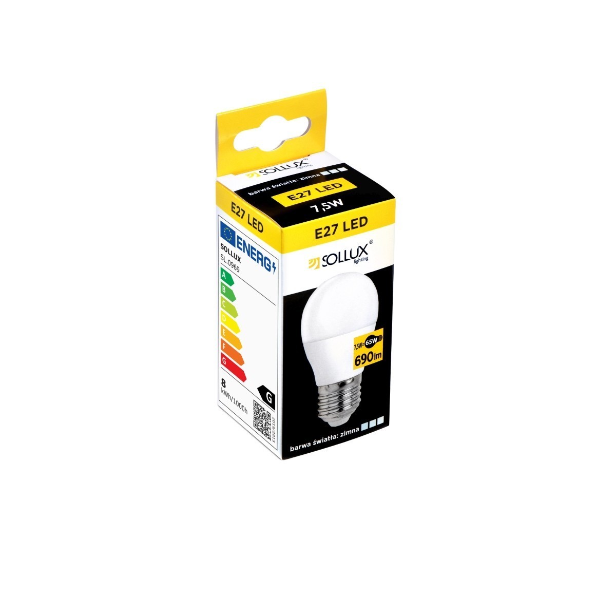Żarówka LED E27 4000K 7.5W 690lm