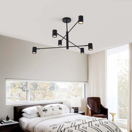 Light Prestige Snow 6 wiszący czarny LP-731/6P BK