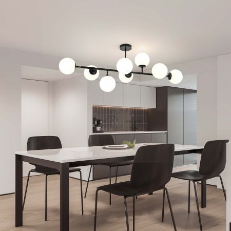 Light Prestige Dorado 8 wisząca czarna LP-002/8P BK