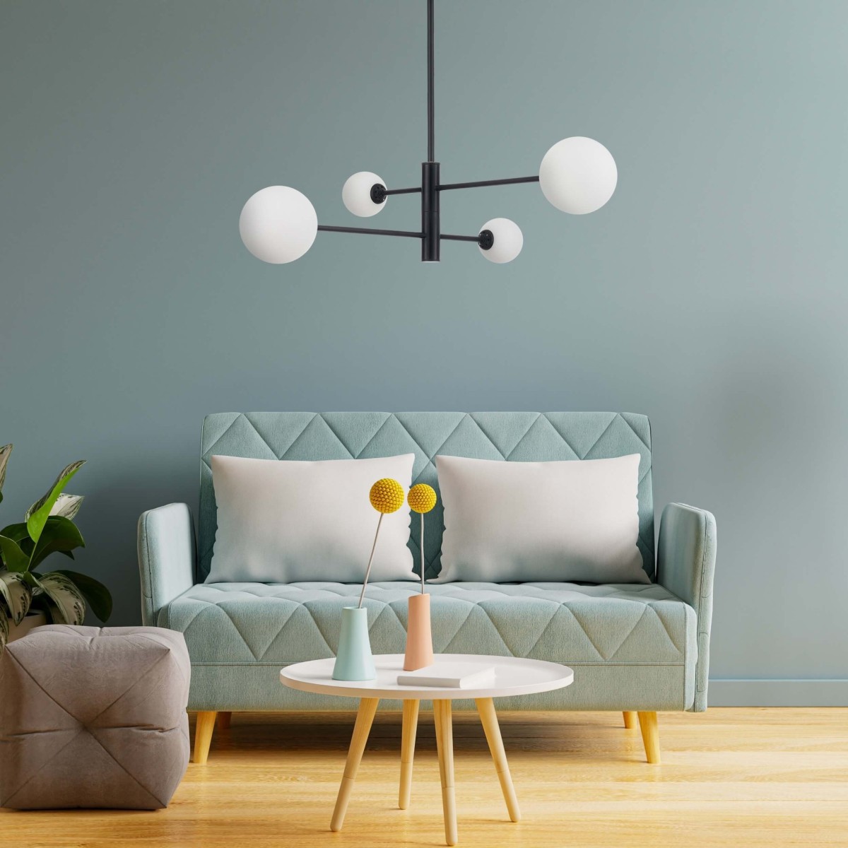 Light Prestige Dorado 4 wisząca czarna LP-002/4P BK