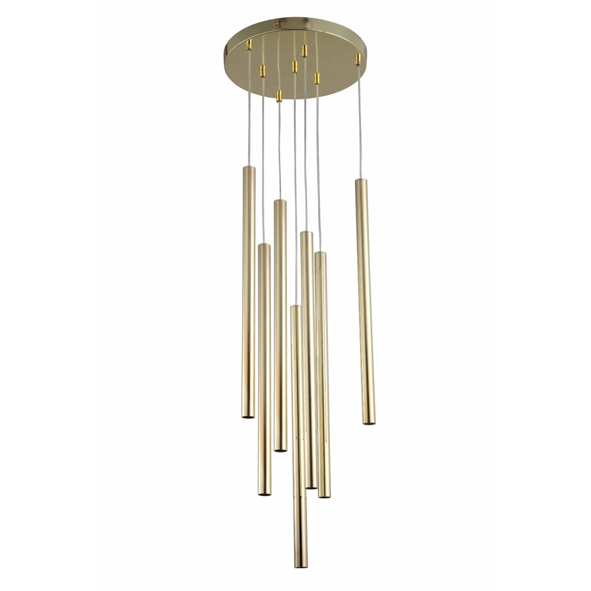 Light Prestige Lungo 7 złota lampa wisząca LP-894/7P GD