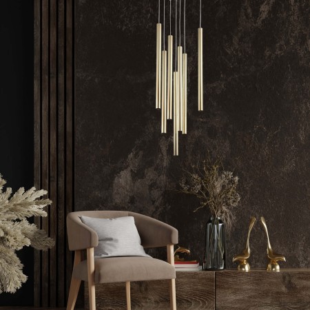 Light Prestige Lungo 7 złota lampa wisząca LP-894/7P GD