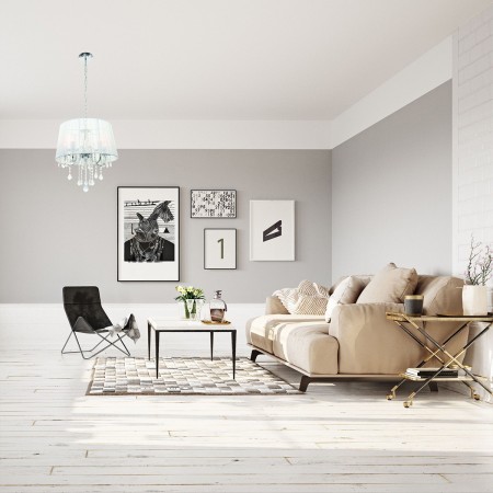 Light Prestige Mona 5 wisząca srebrna LP-5005/5P srebrna