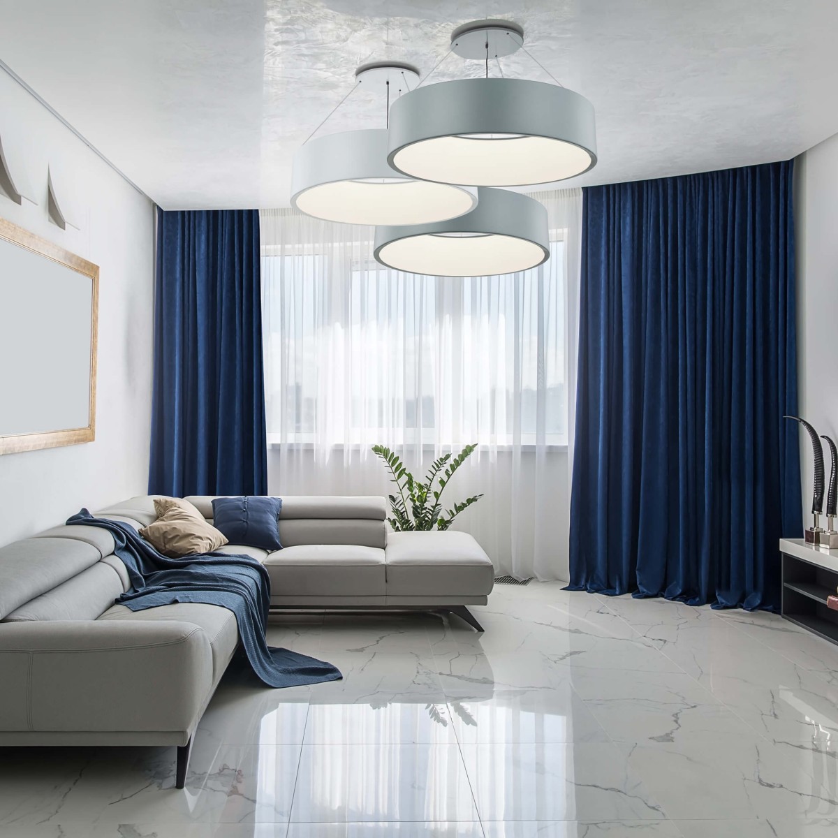 Light Prestige Malaga wisząca szara LP-622/1P GREY