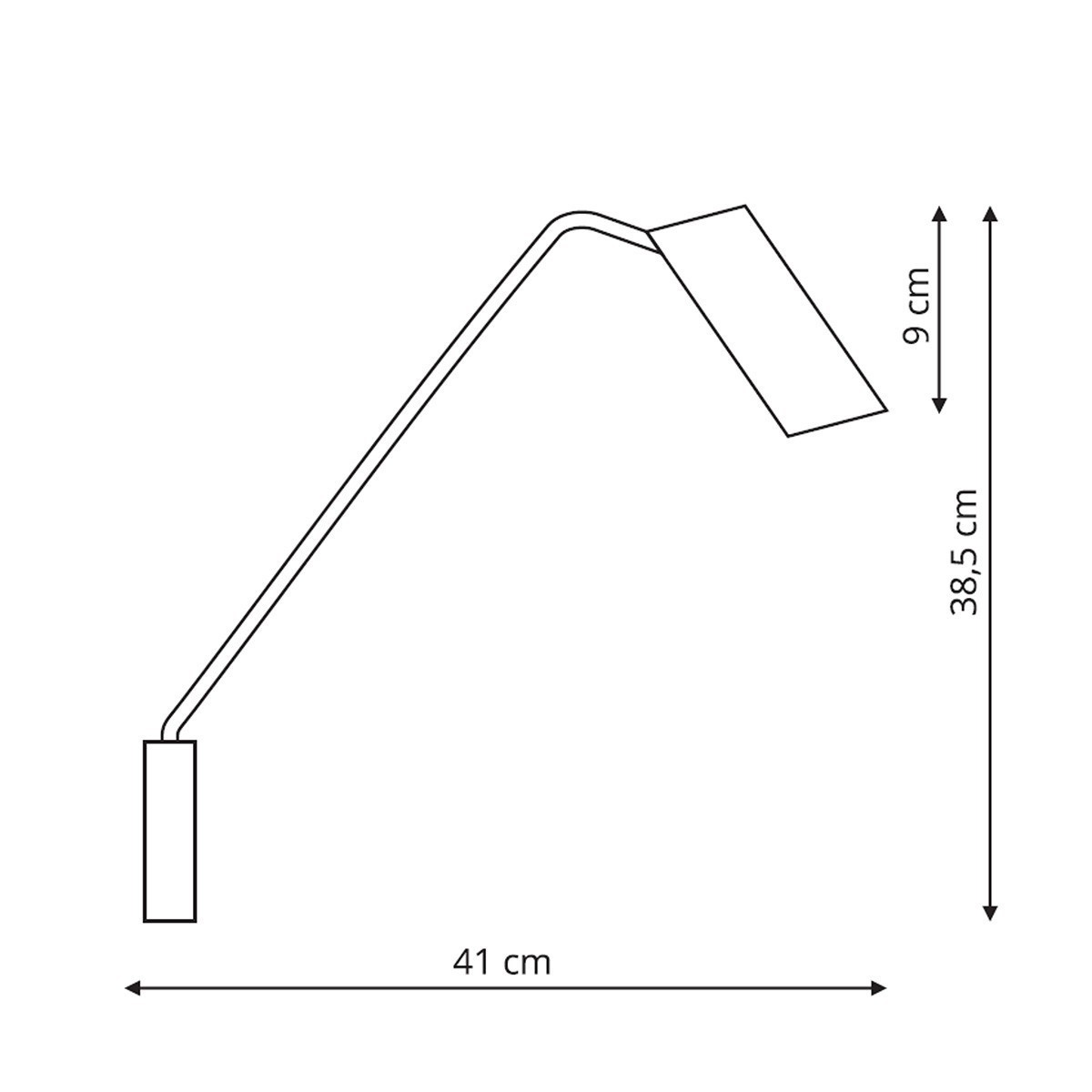 Light Prestige Futuro 1 kinkiet biały z wysięgnikiem LP-17001/1WL WH