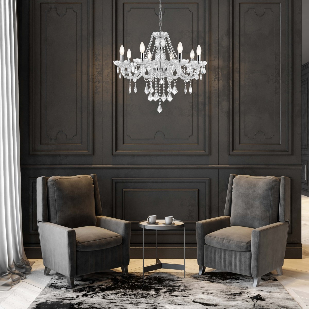 Light Prestige Cristallo 8 wisząca LP-2940/8P