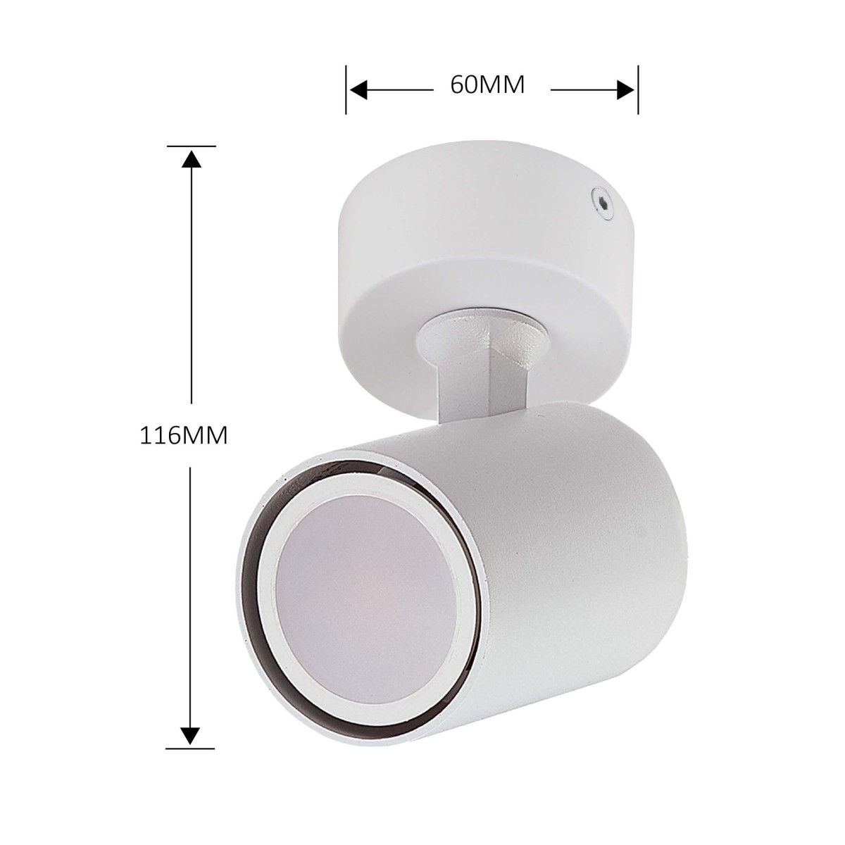 Light Prestige Snow 1 spot biały LP-731/1W WH