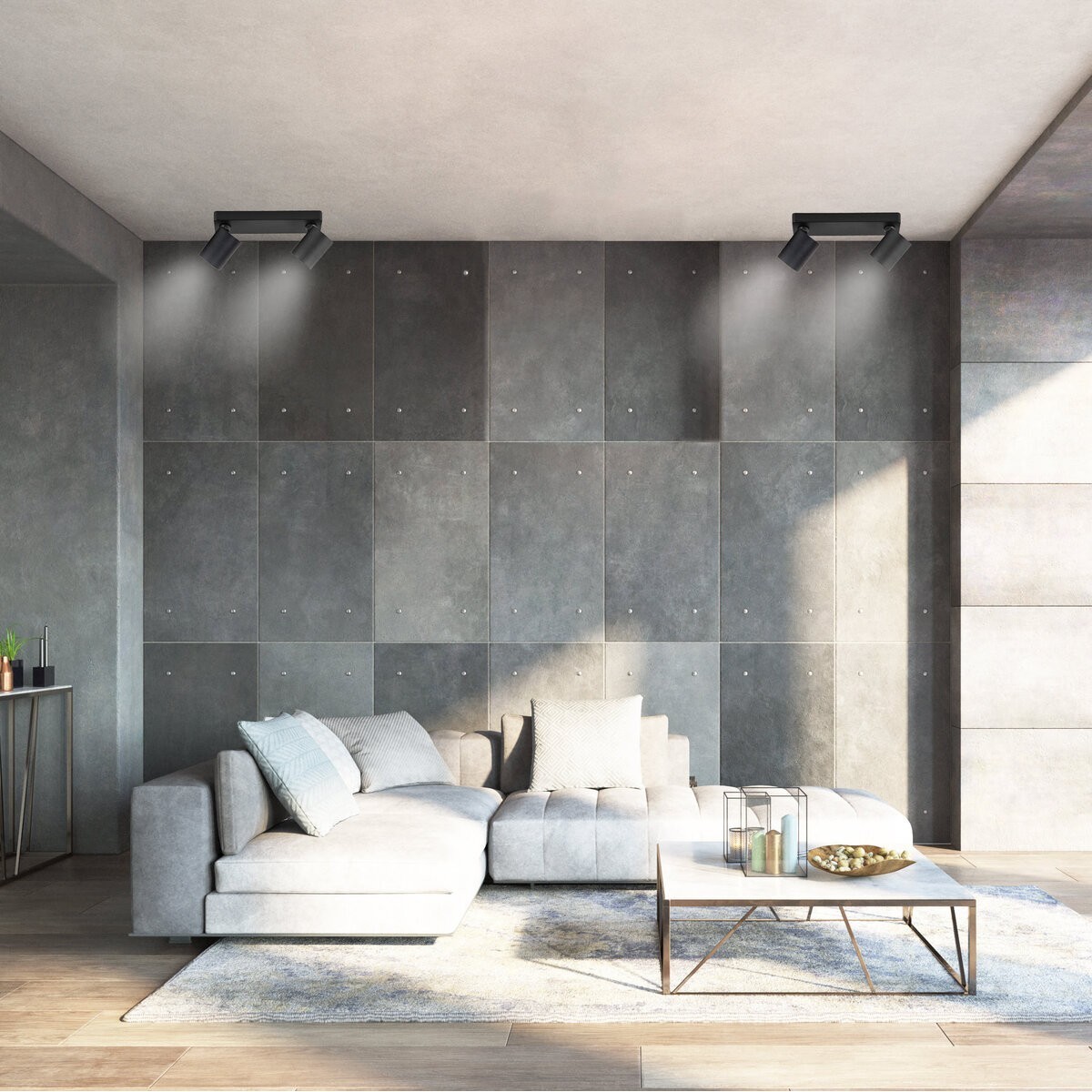 Light Prestige Snow 2 spot czarny LP-731/2W BK