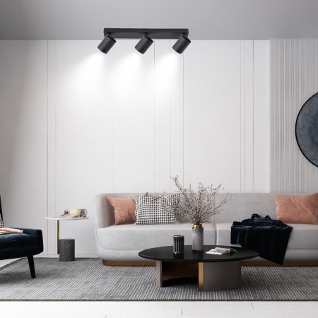 Light Prestige Snow 3 spot czarny LP-731/3W BK