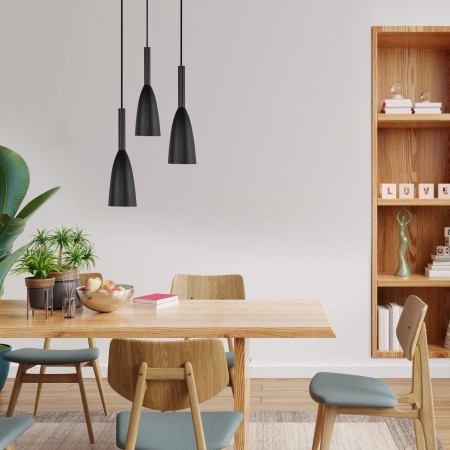 Light Prestige Solin 3 wisząca talerz czarna LP-181/3P BK