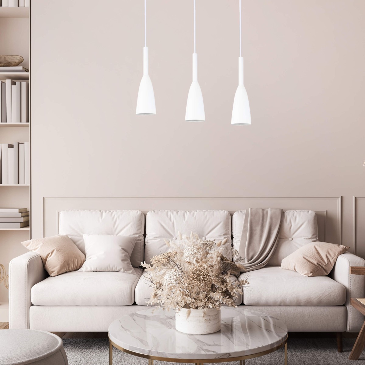 Light Prestige Solin 3 wisząca linia biała LP-181/3L WH