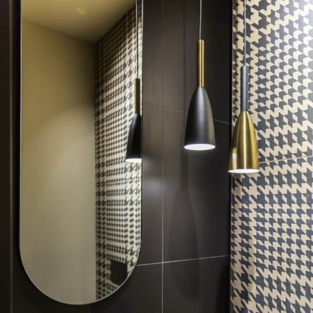 Light Prestige Solin 1 wisząca czarny/złoty LP-181/1P BK/GD