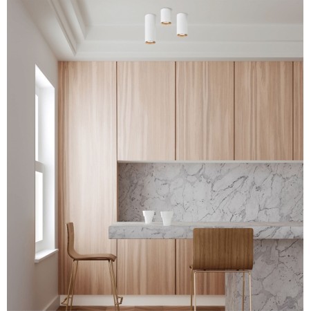 Light Prestige Manacor oczko białe/złoty 9cm LP-232/1D - 90 WH/GD