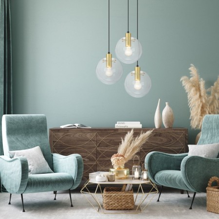 Light Prestige Puerto wisząca duża złota LP-004/1P L GD