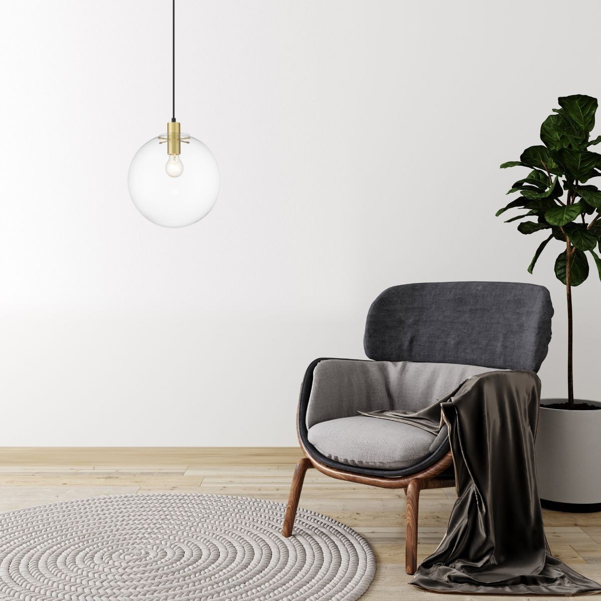 Light Prestige Puerto wisząca duża złota LP-004/1P L GD