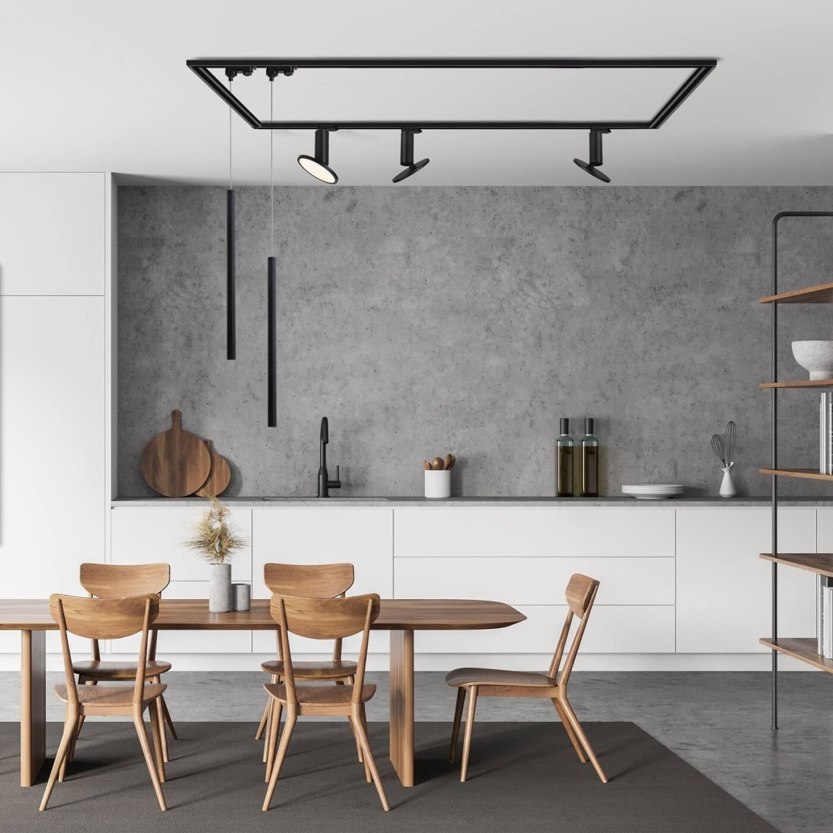 Light Prestige Szynoprzewód 3F 2m czarny LP-571/2M-3F BK