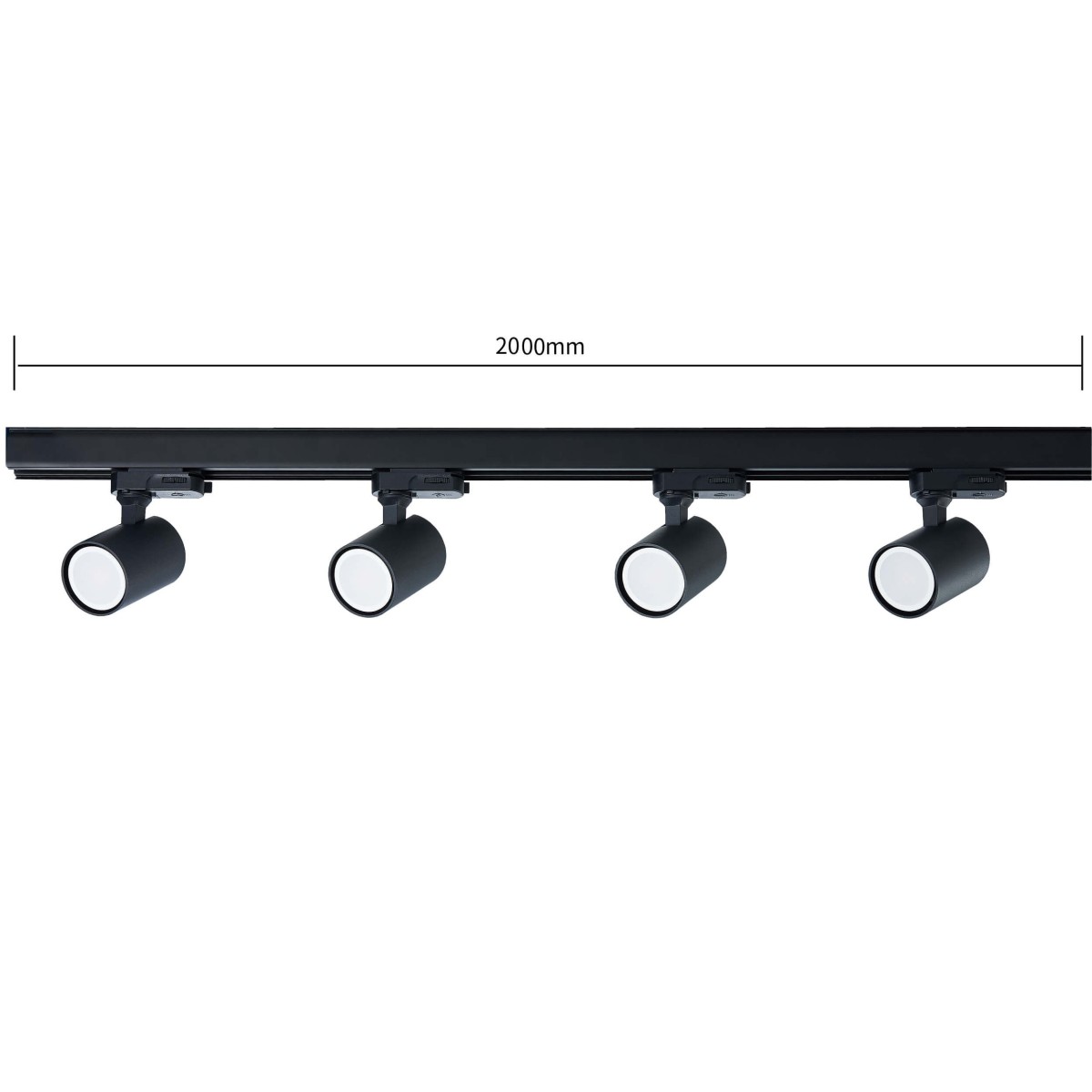 Light Prestige Szynoprzewód 3F 2m czarny LP-571/2M-3F BK