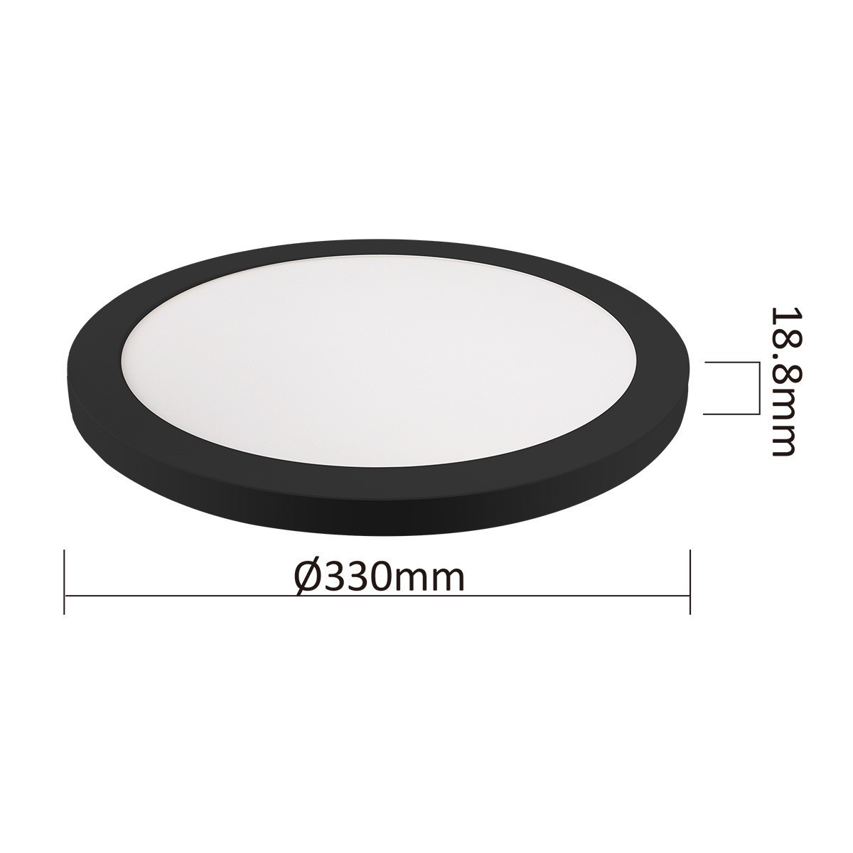 Light Prestige York plafon 2 w 1 4000K czarny LP-330/1C 4BK