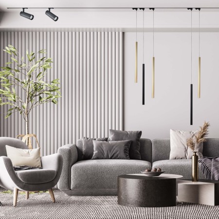 Light Prestige Lungo 1 złota wisząca do szynoprzewodu 3F LP-894/1P GD 3F