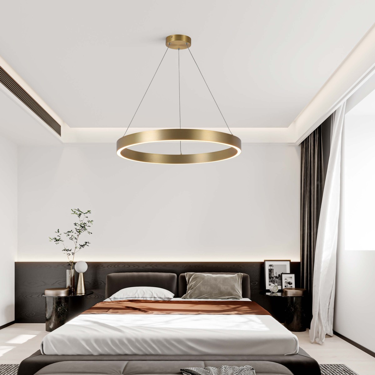 Light Prestige Midway wisząca mała złota Triangle LP-033/1P S GD Triangle