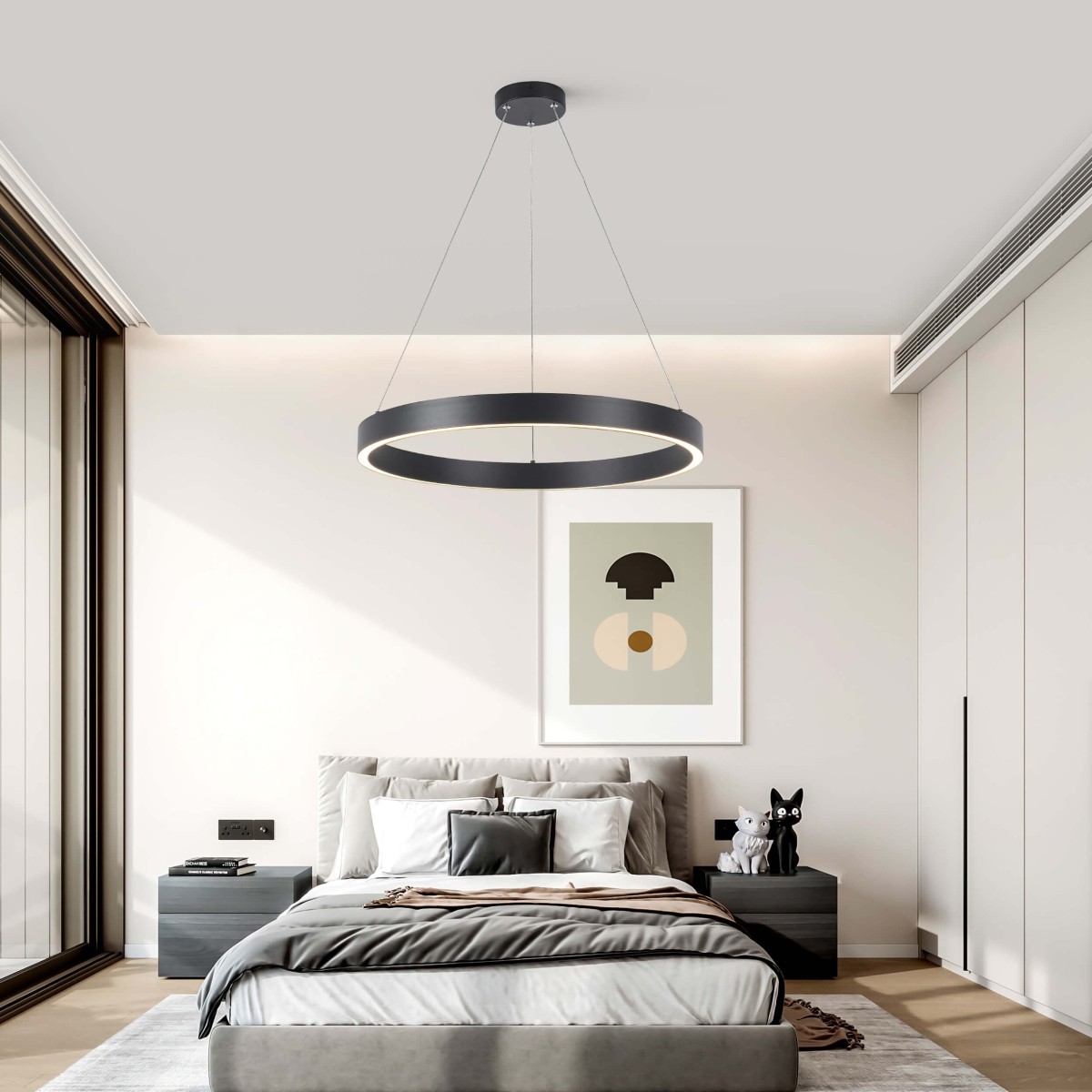 Light Prestige Midway wisząca mała czarna Triangle LP-033/1P S BK Triangle